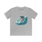 Surfer Girl Kids Softstyle Tee, Youth Surf T-Shirt, Cool Summer Top, Beachwear for Kids, Gift for Young Surfers, Fun Outdoor Apparel