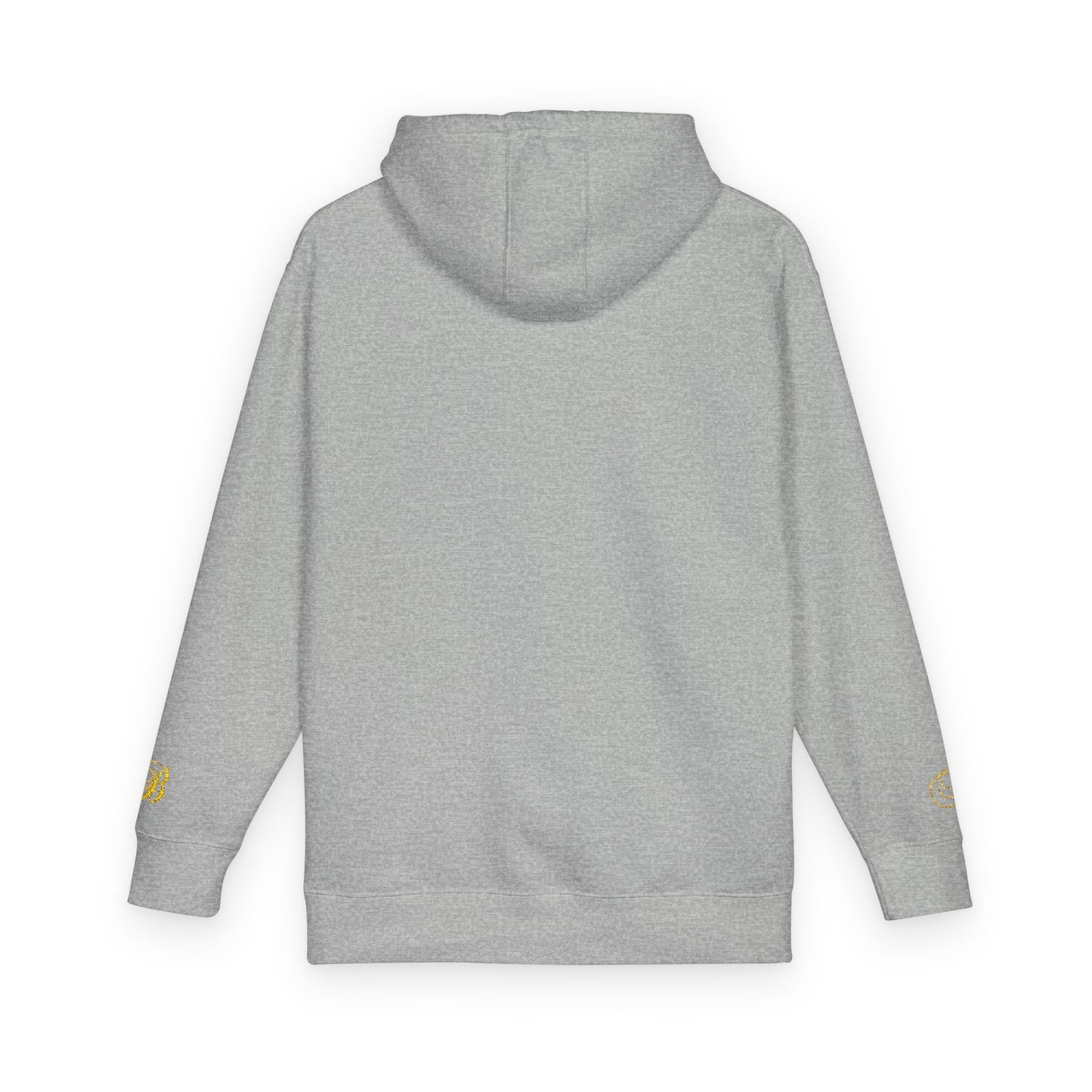 Coral Gold Floral Initial Hoodie — Monogram 'B' Casual Pullover