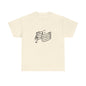 Music Notes T‑Shirt — Minimalist Sheet Music Tee for Musicians & Music Lovers