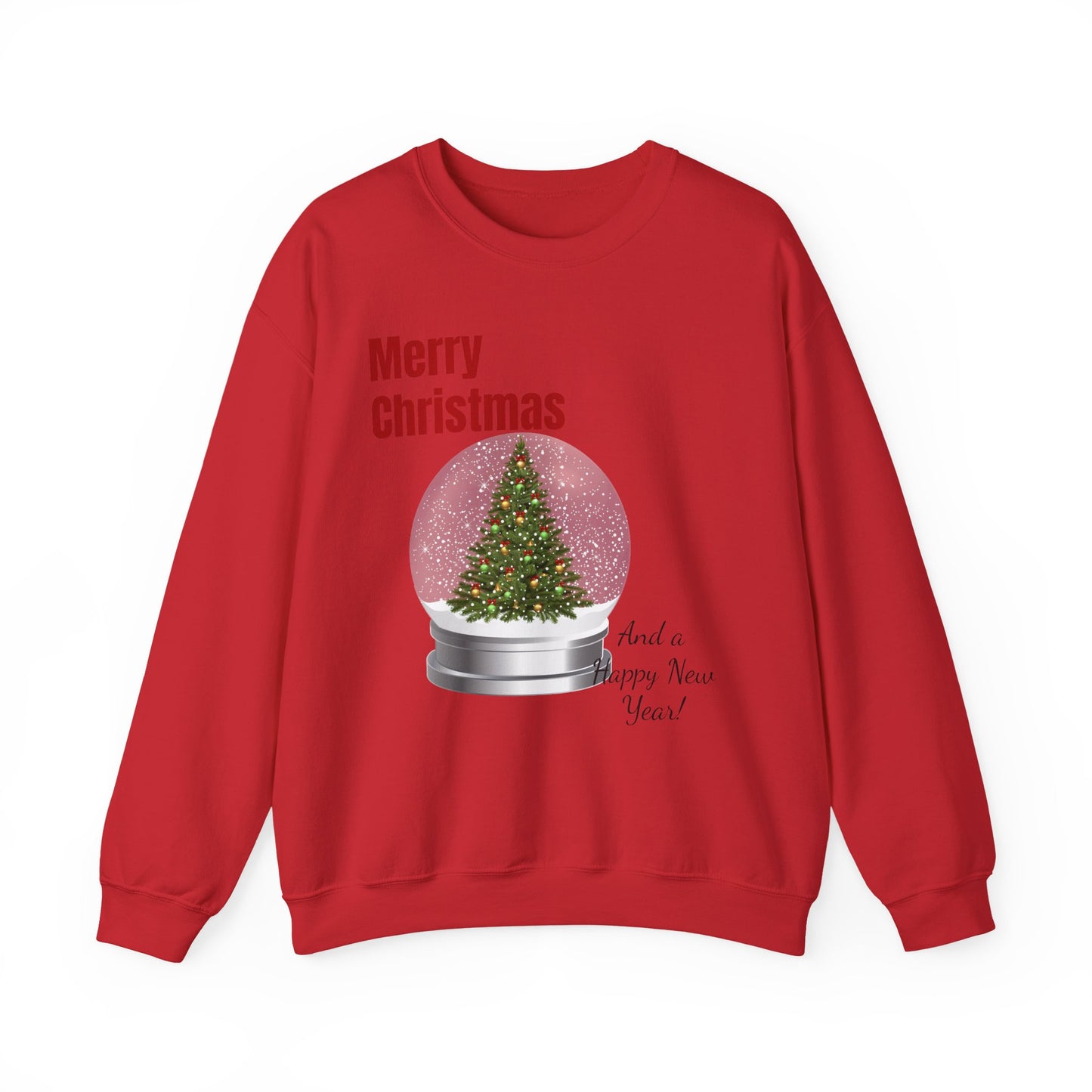 Christmas Snow Globe Sweatshirt – "Merry Christmas" Holiday Crewneck
