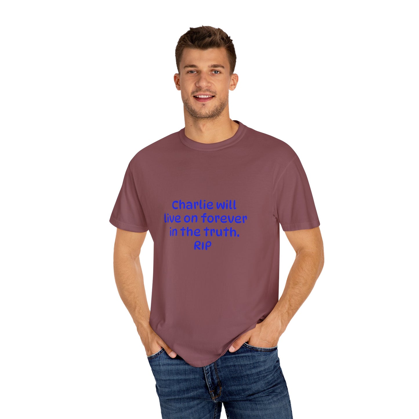 Inspirational Quote T-Shirt, Unisex Cotton Tee, Charlie Forever Shirt, Motivational Apparel, Gift for Friends, Casual Wear, Thoughtful [...]