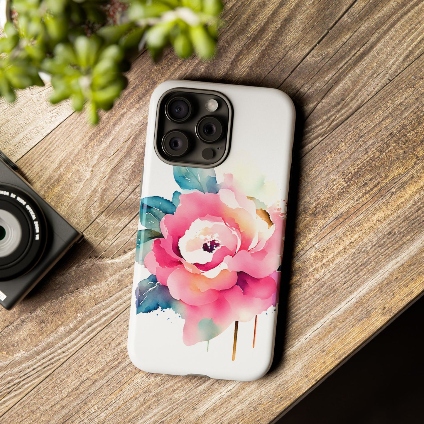 Floral Phone Case - Vibrant Rose Design