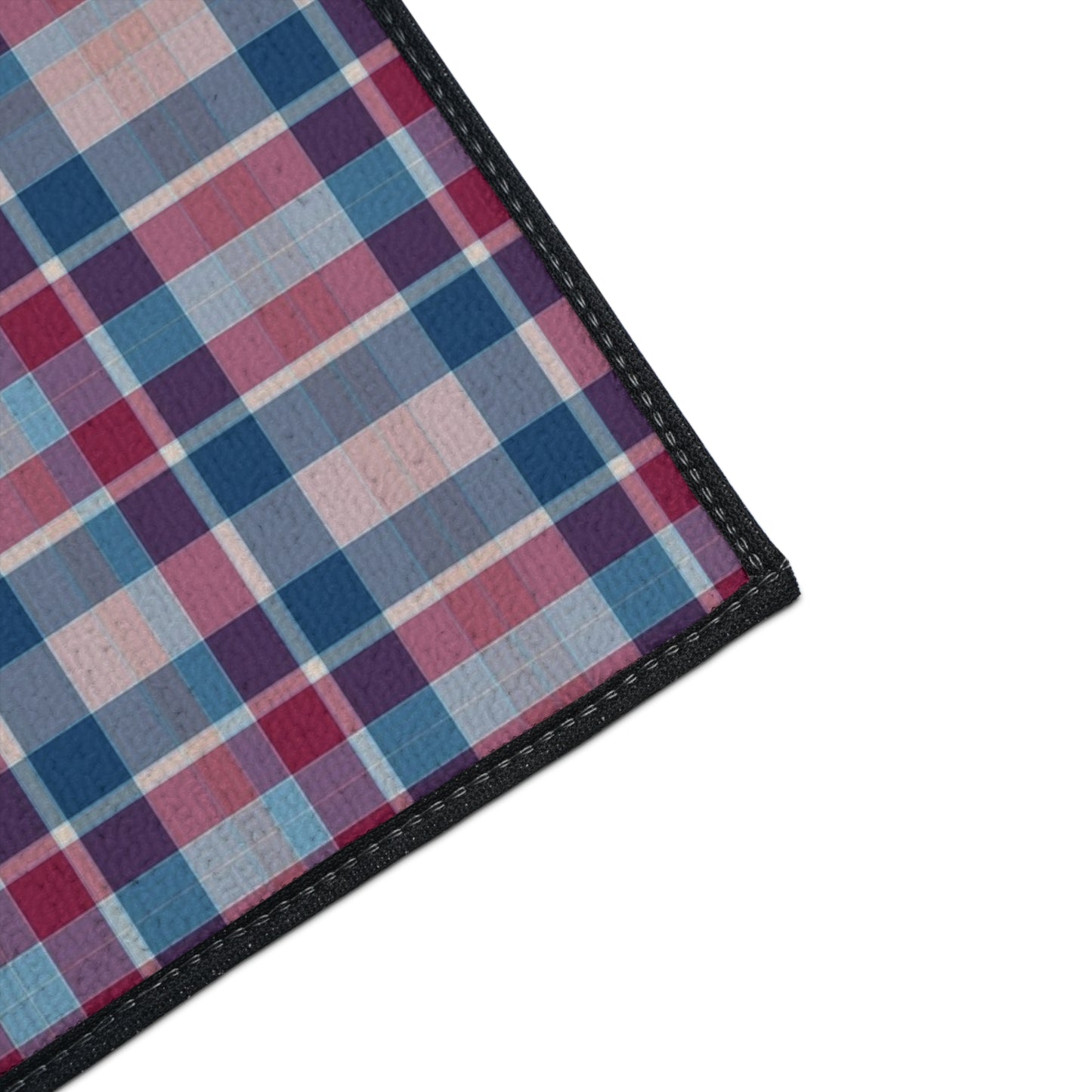 Plaid Heavy-Duty Floor Mat — Durable Non-Slip Rug for Entryway & Garage