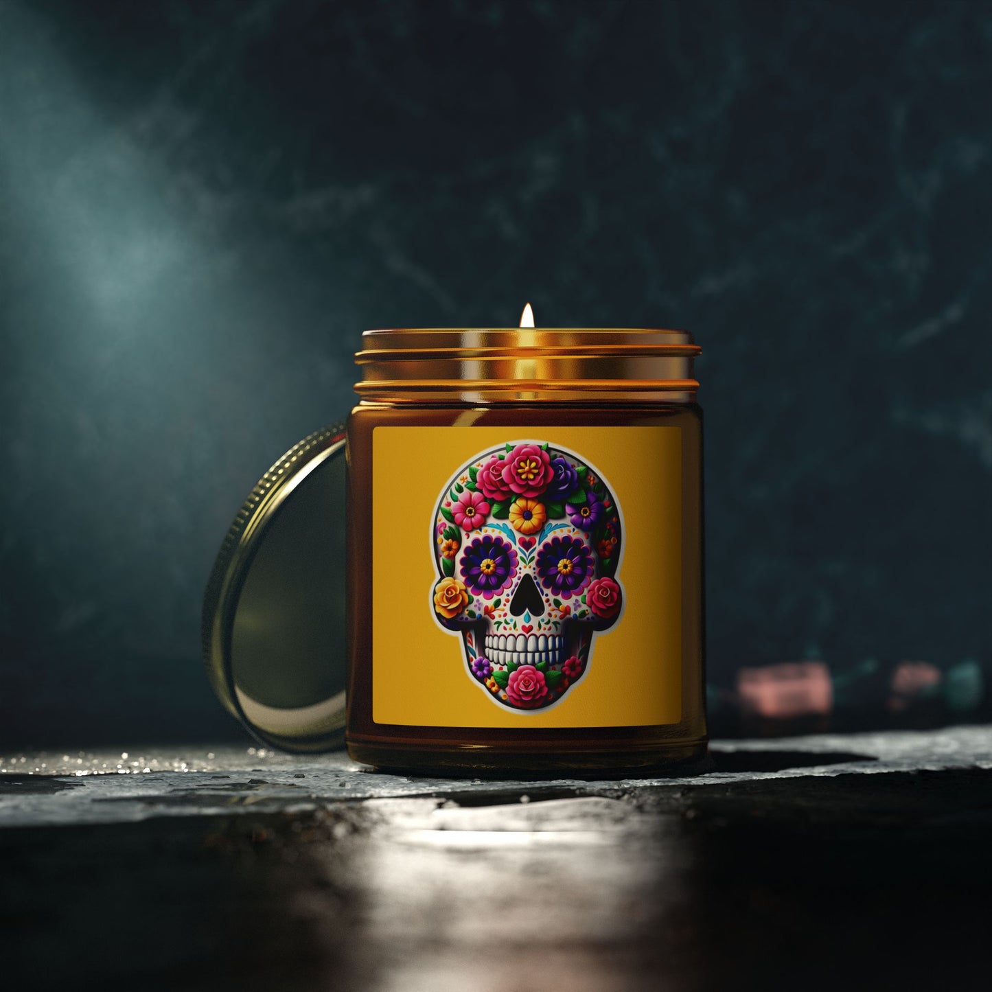 Day of the Dead Coconut Apricot Candle (4oz/9oz)