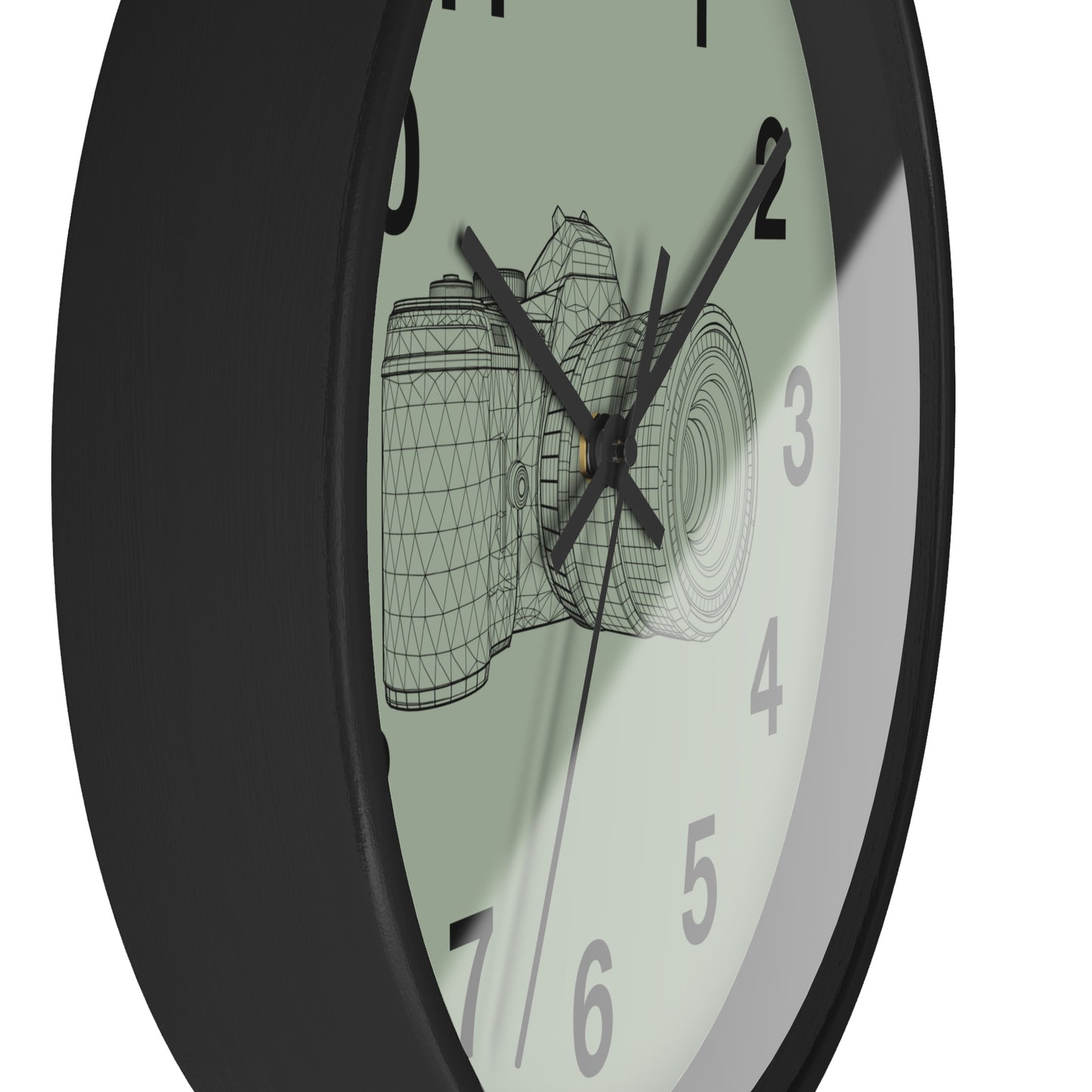 Photography Themed Wall Clock, Unique Gift for Photographers, Blue Clock, Home Decor, Creative Wall Art, Photography Lover