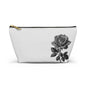 Black Rose Accessory Pouch | Makeup Bag | Travel Organizer | Gift for Her | Floral Design | Elegant Storage
