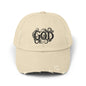 Distressed God Cap, Unisex Casual Hat, Trendy Vintage Cap, Faith Inspired Headwear, Gift for Religious Devotees