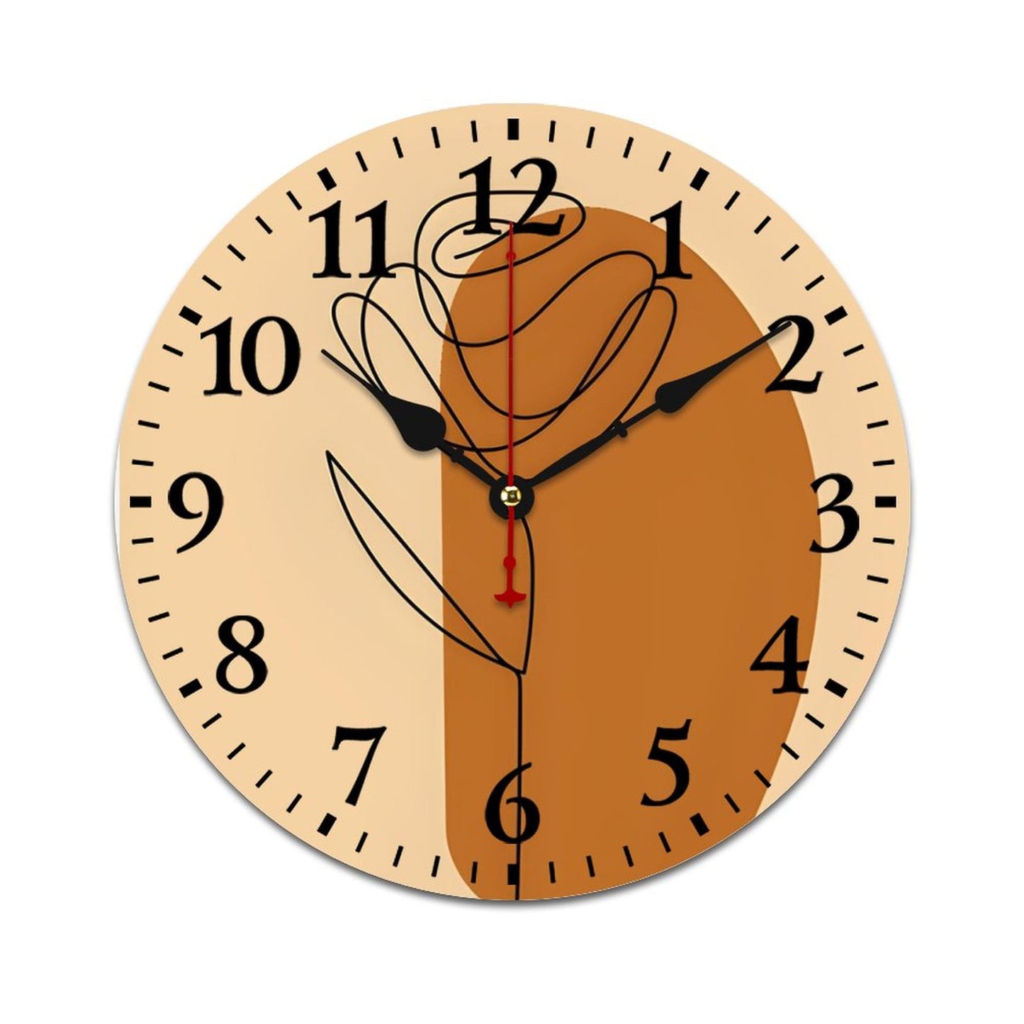 Wooden Wall Clock-9.84"x9.84"/ 25x25cm