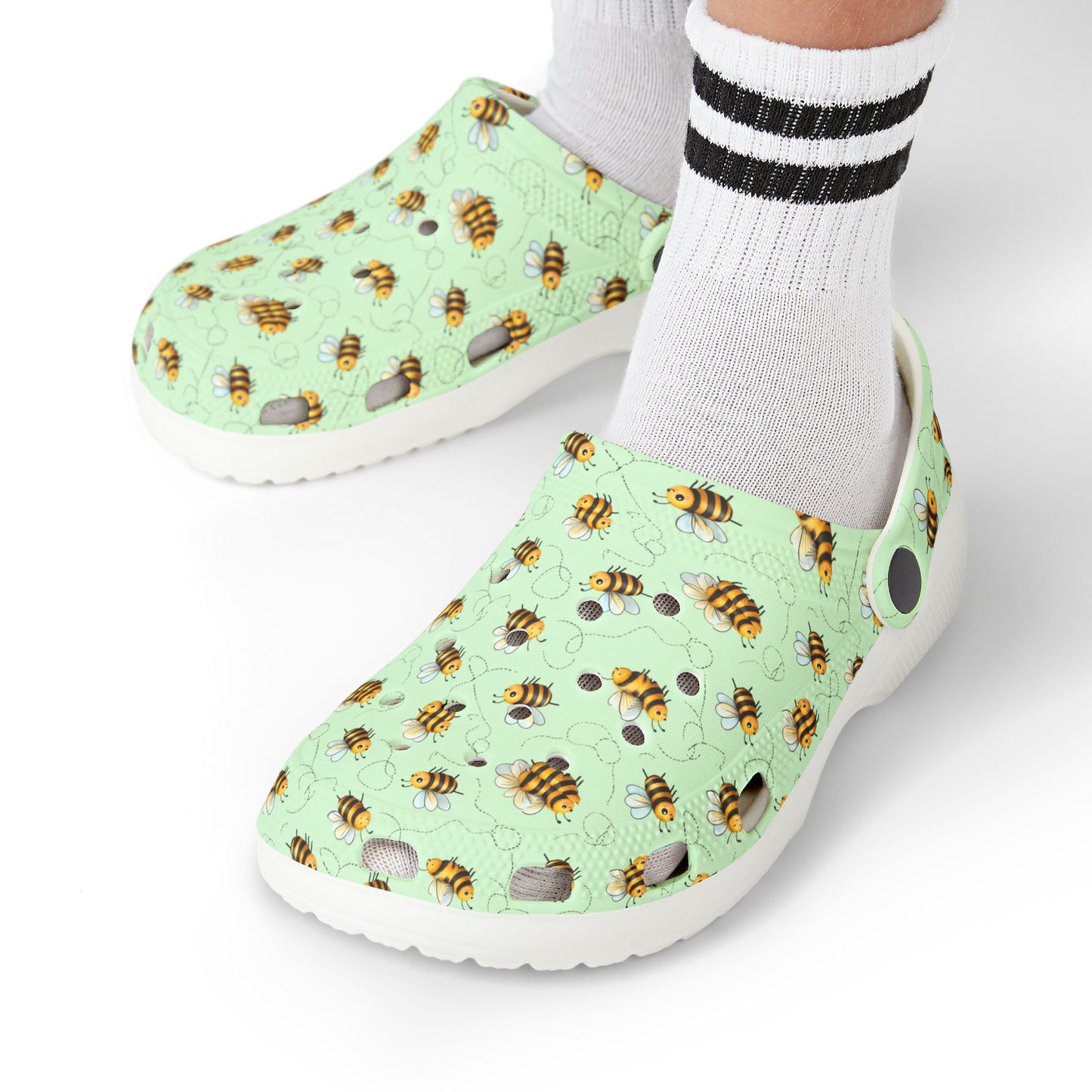 Bee-themed Kid's Clogs