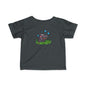 Cute Hippo Infant Tee with Bubbles, Baby Shirt, Toddler T-Shirt, Fun Kids Clothing, Unique Baby Gift, Pram Outfit