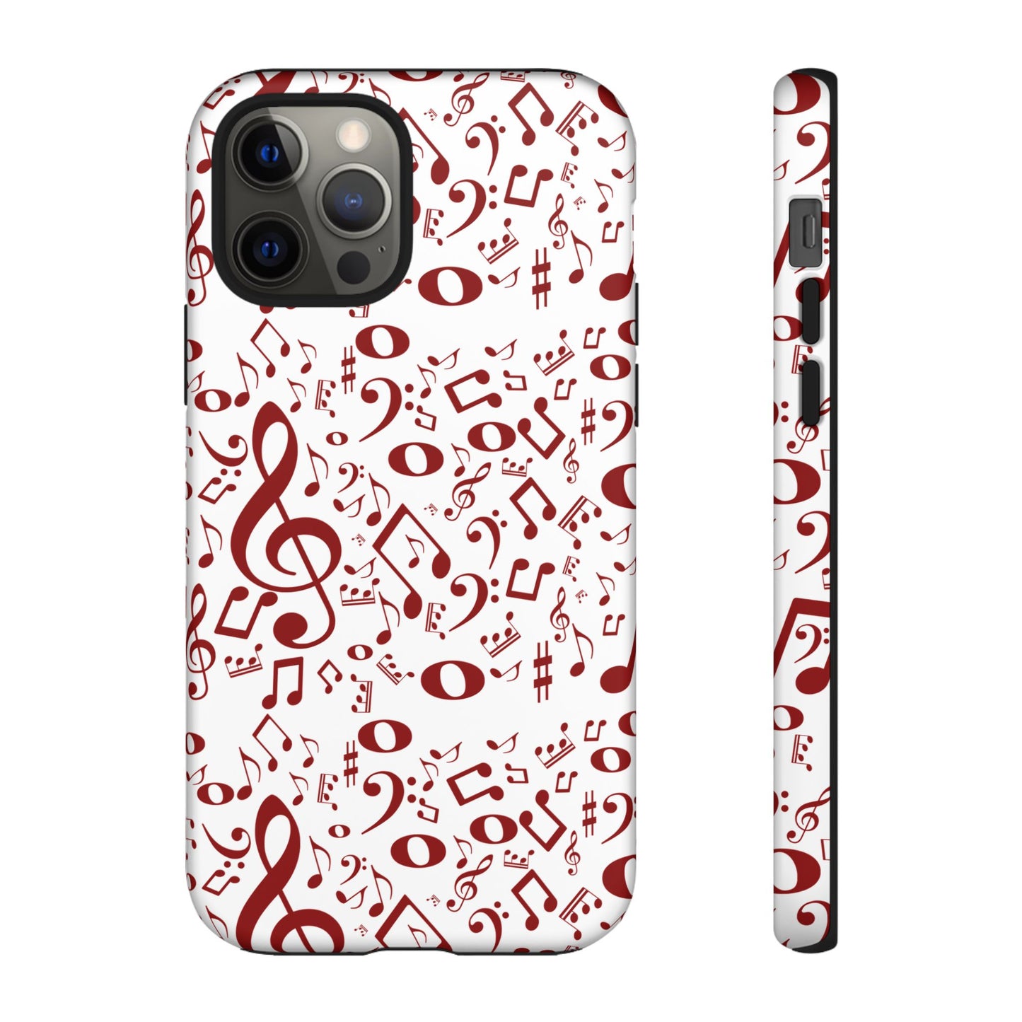 Musical Note Phone Case, Tough iPhone Cover, Gift for Musicians, Customizable, Music Lover's Accessory, Durable Phone Protection