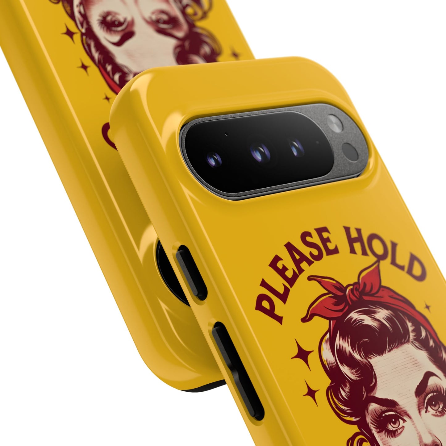 Phone Case - "Please Hold, Sarcasm Loading" Retro Pin-Up Tough Case