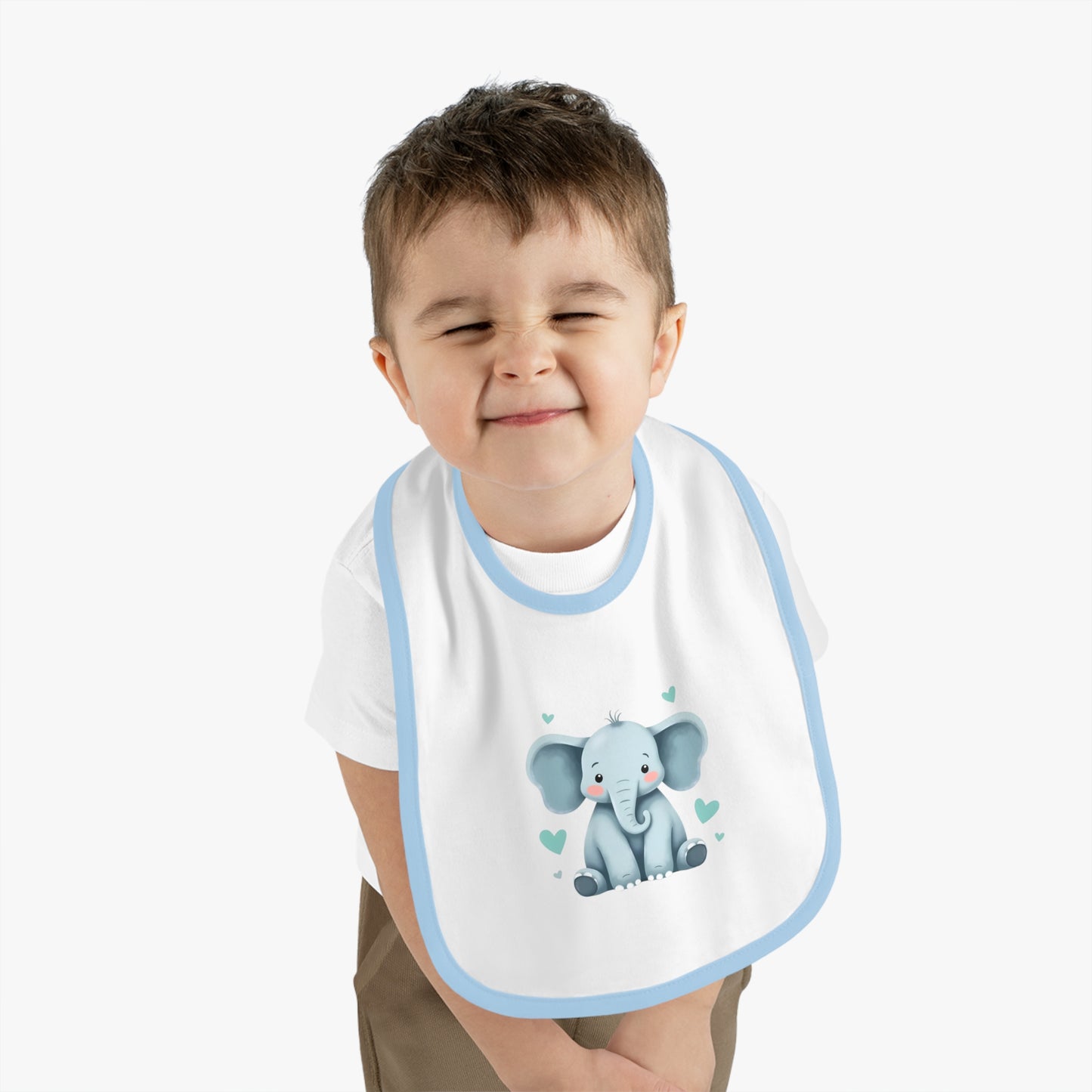 Cute Elephant Baby Bib - Adorable Infant Feeding Accessory