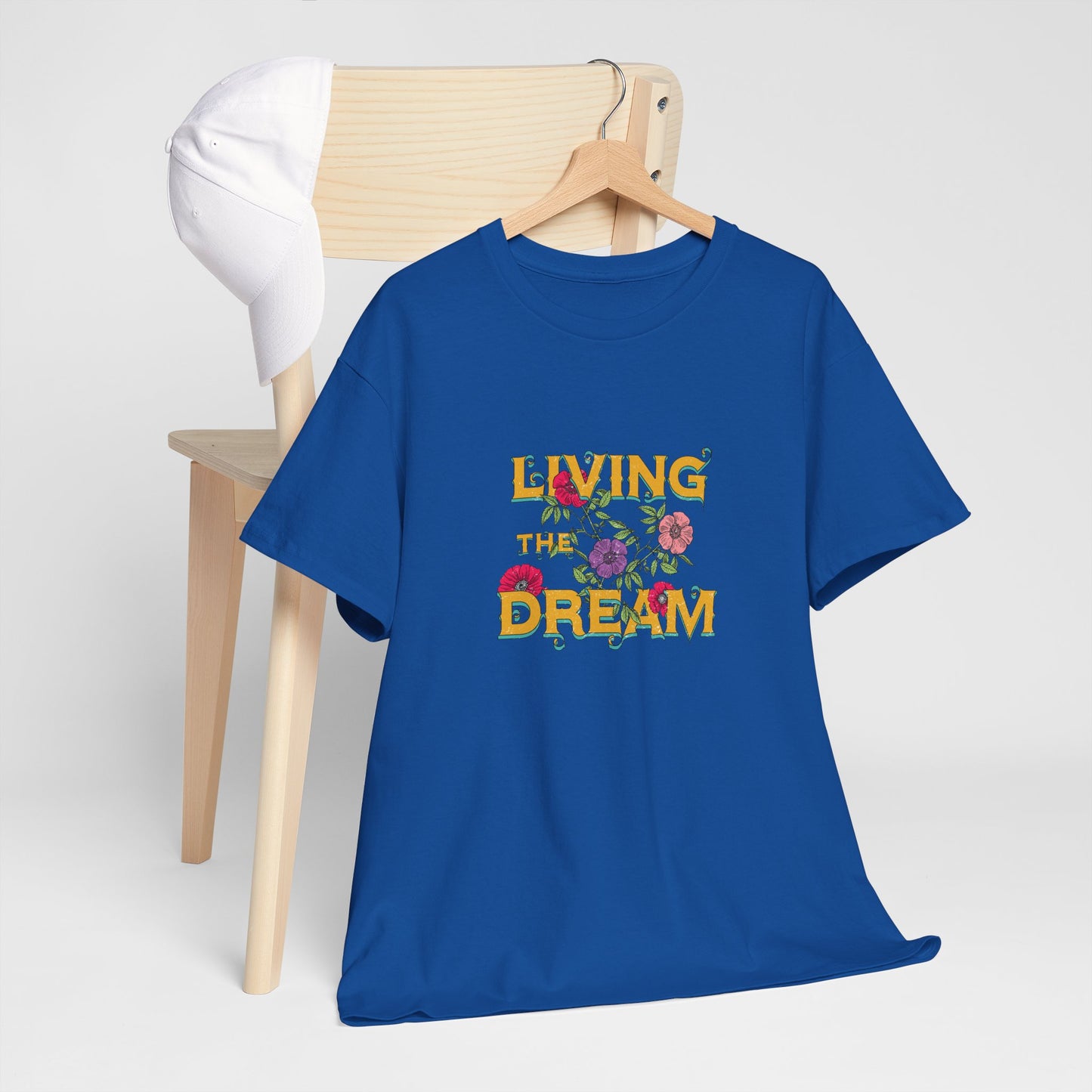 Living the Dream Floral Tee, Unisex Cotton T-Shirt, Inspirational Gift, Casual Everyday Wear, Flower Graphic Shirt, Summer Wardrobe [...]