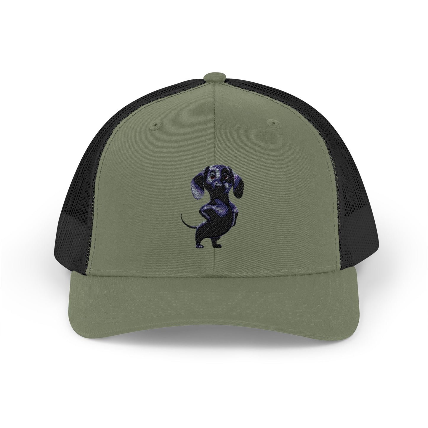 Dachshund Galaxy Trucker Cap – Embroidered Space Sausage Dog Snapback