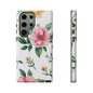 Floral Tough Phone Case — Pink Peony Protective Phone Cover