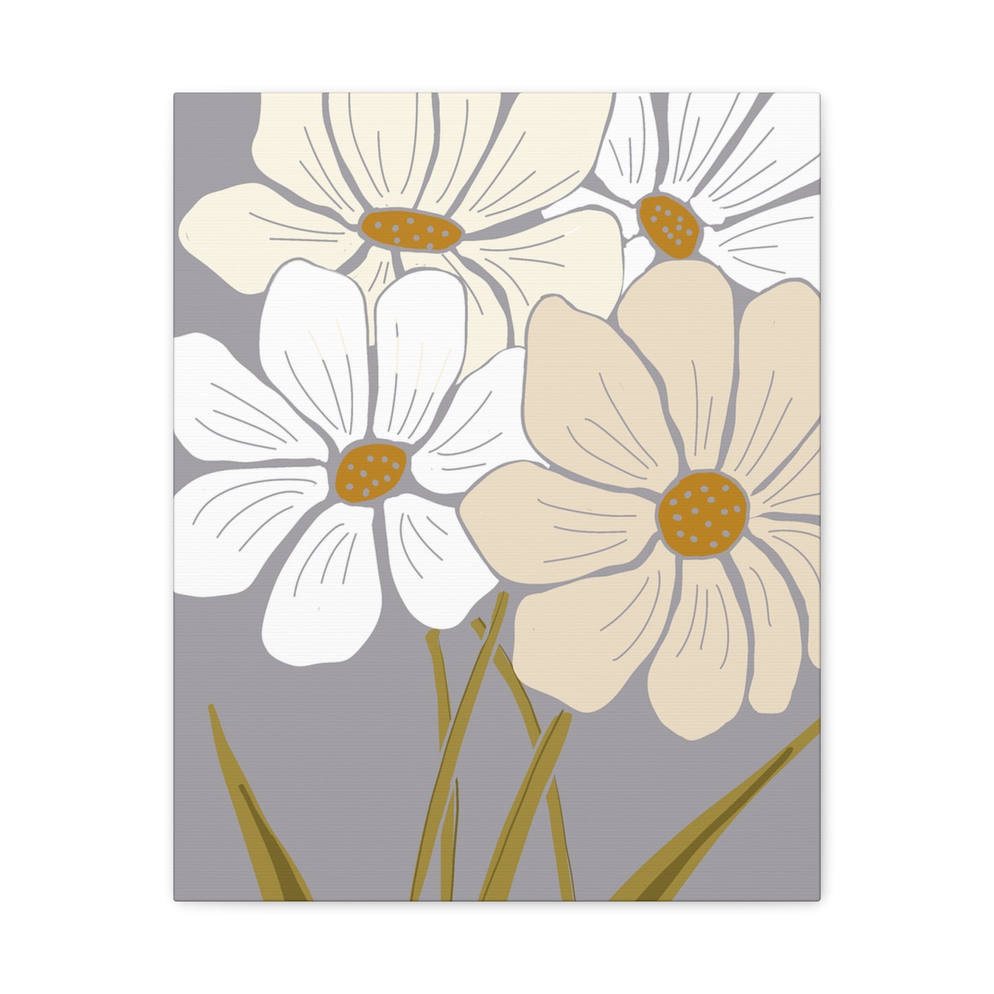 Copy of Copy of Matte Canvas, Stretched, 1.25" Tulips Pink and Purple Flowers