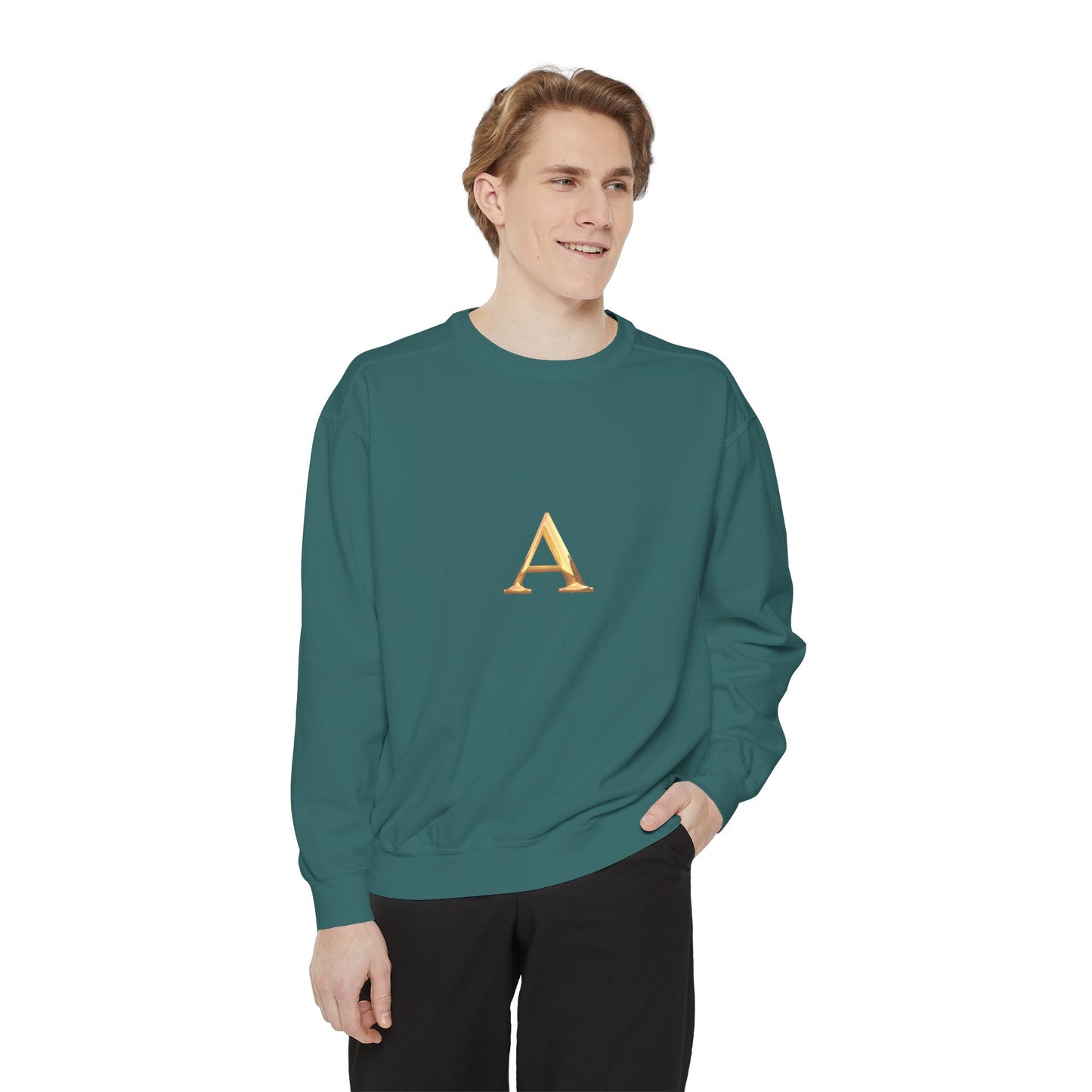 Stylish Monogrammed Sweatshirt, Personalized Gift, Cozy Layering, Casual Wear, Birthday, Holiday Present