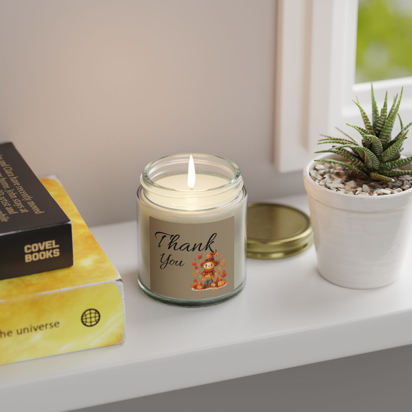 Thank You Fall Scented Candle — Coconut Apricot Wax (4oz & 9oz)