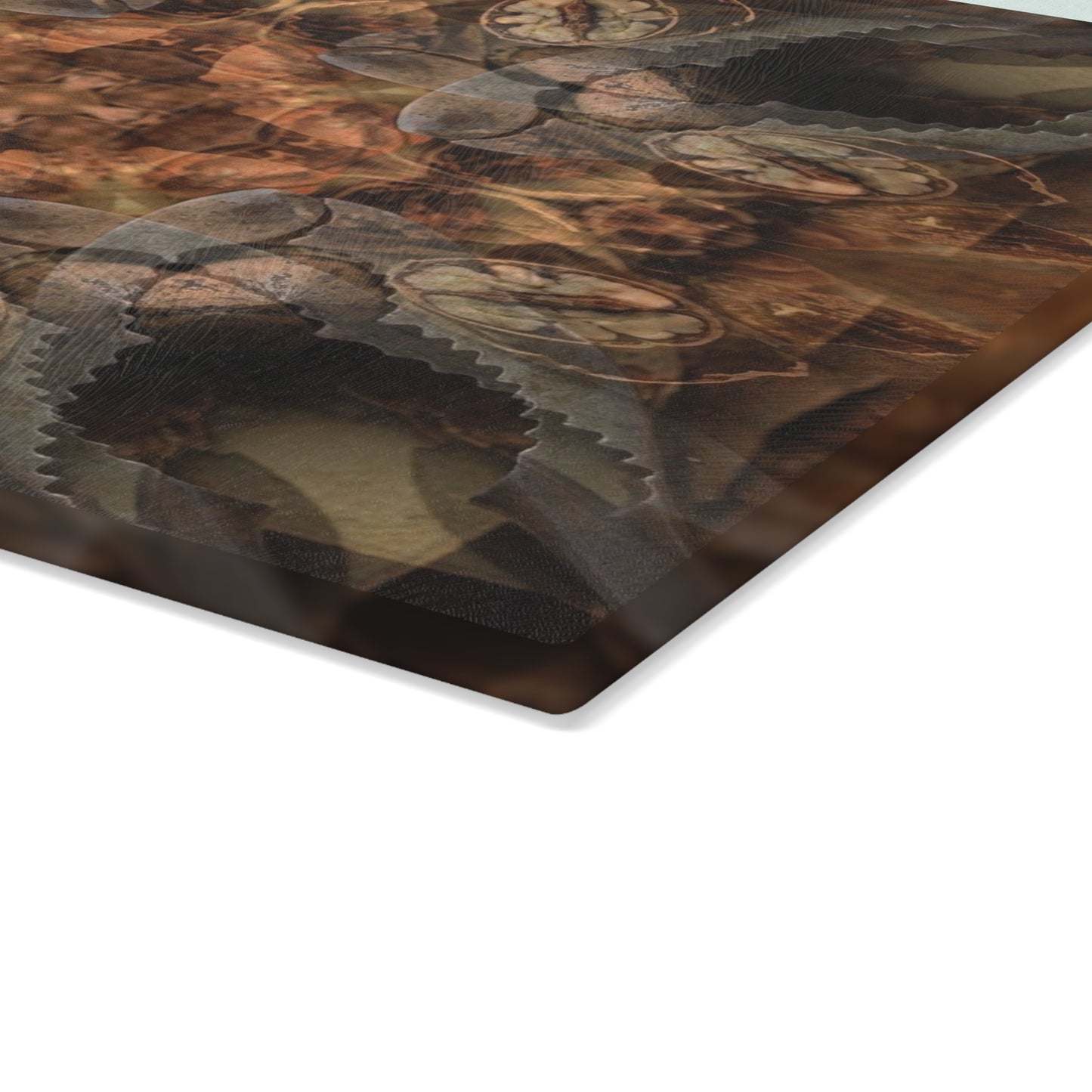 Glass Cutting Board — Rustic Kaleidoscope Pattern Tempered Glass Chopping Board