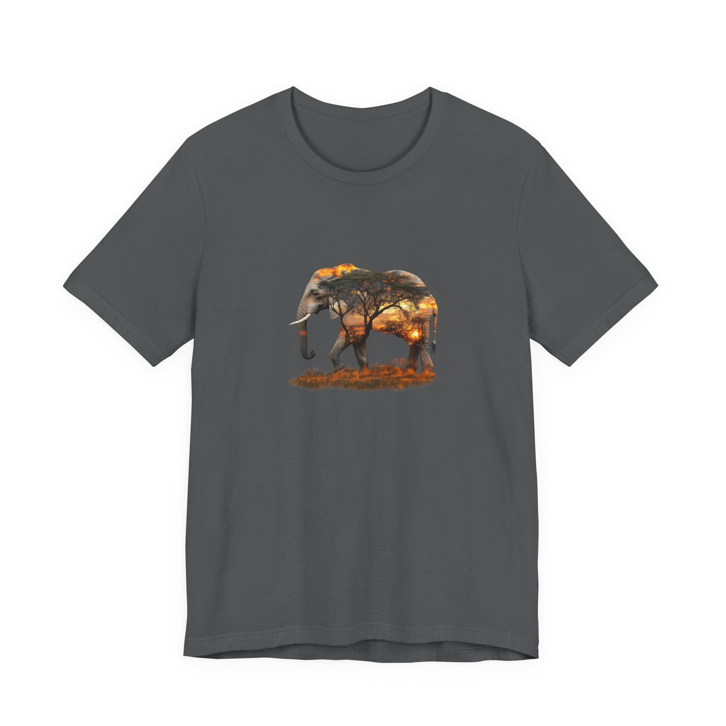 Elephant Sunset Unisex Jersey Tee