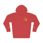 Coral Gold Floral Initial Hoodie — Monogram 'B' Casual Pullover