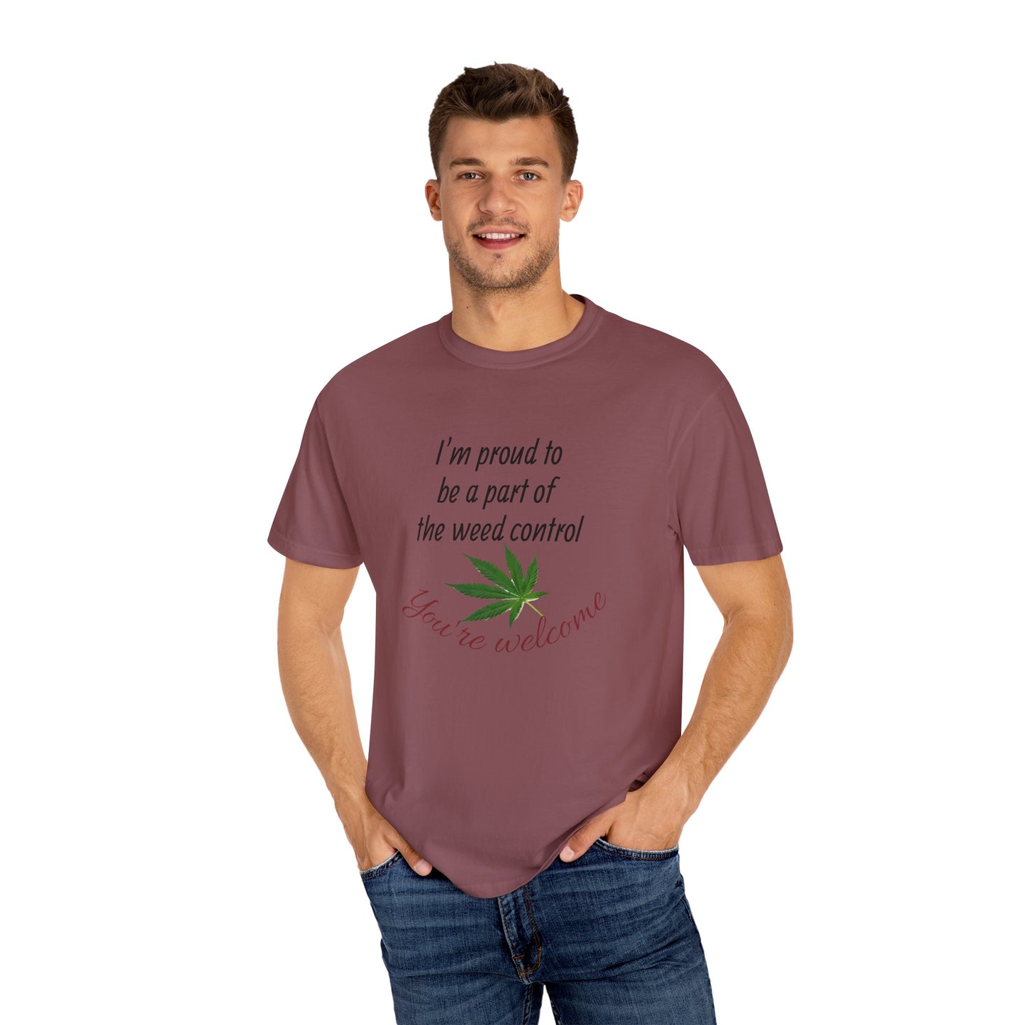Proud Weed Control Unisex T-shirt, Cannabis Enthusiast Gift, Stoner Humor Tee, Eco-Friendly Apparel, Perfect for 420 Celebrations