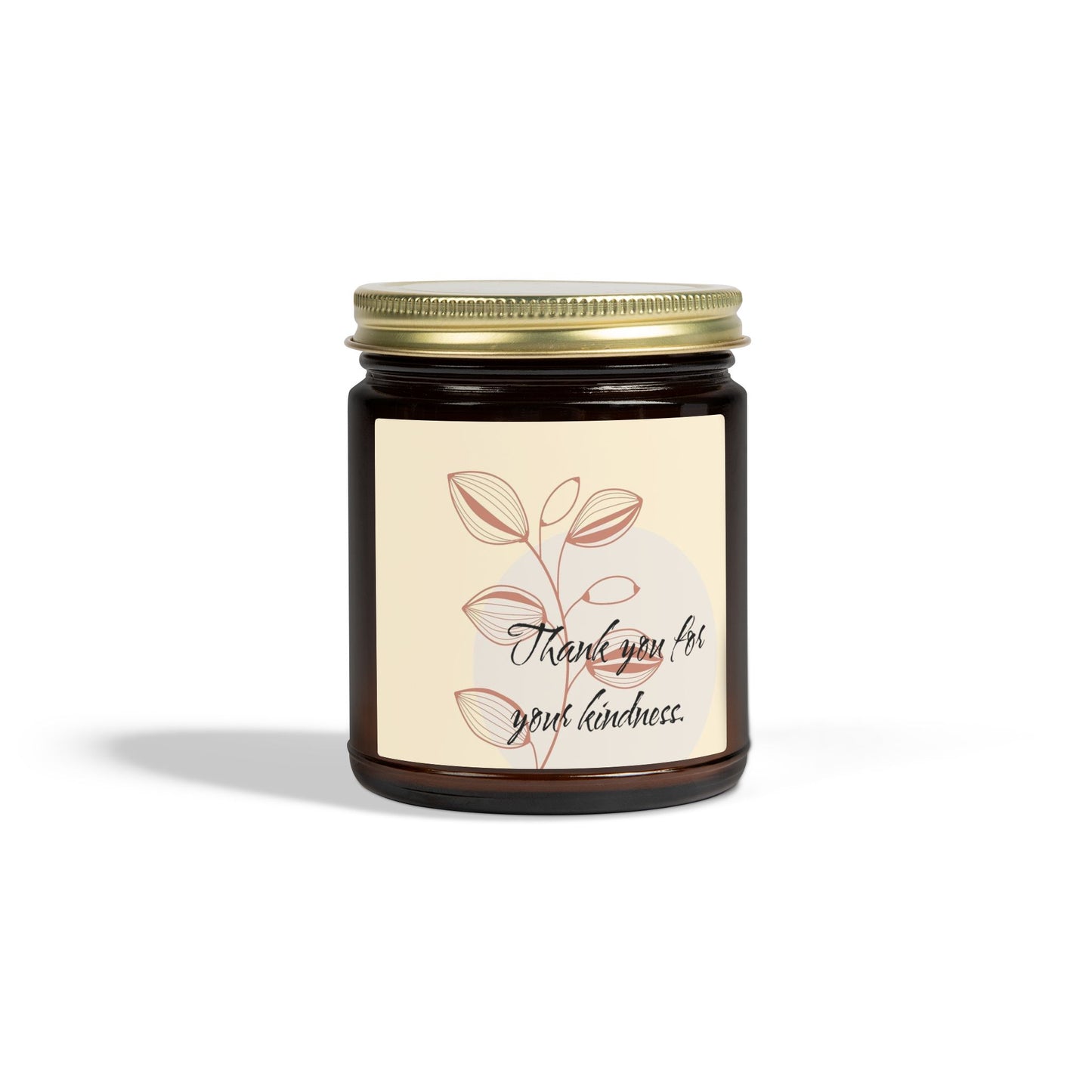 Thank You Candle — Coconut Apricot Scented Jar (4oz & 9oz)