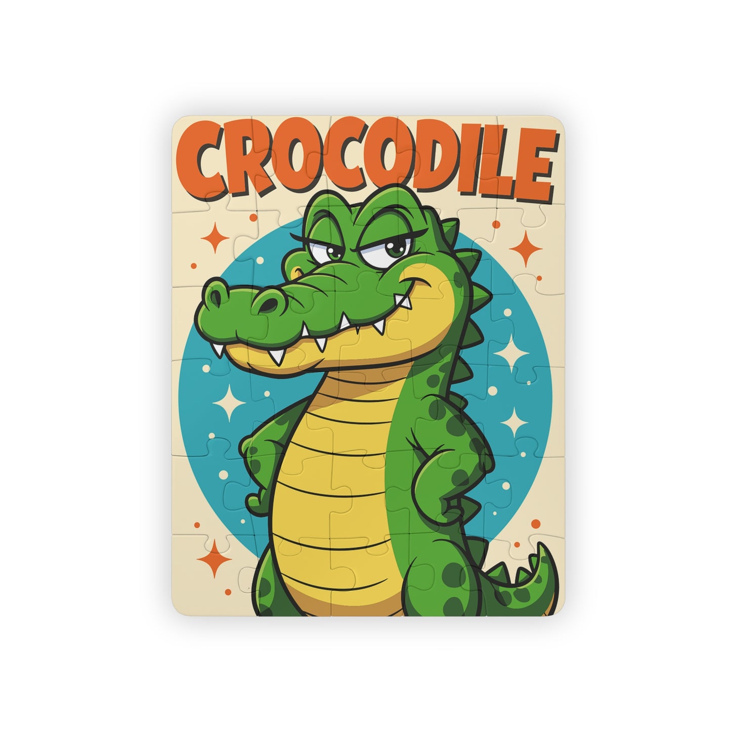 Crocodile Cartoon Puzzle Kids Puzzle | 30-Piece