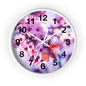 Floral Wall Clock, Elegant Timepiece, Home Decor, Gift for Her, Spring Decor, Nature Lovers, Birthday Gift