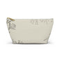 Floral Sketch Accessory Pouch — T‑Bottom Makeup & Travel Organizer