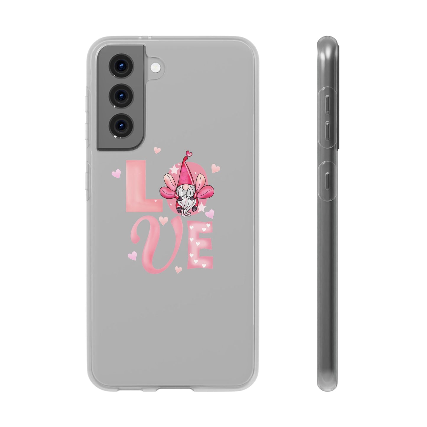 Love Gnome Phone Case — Cute Pink Valentine Flexi Case