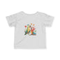 Infant Tee — Cute Pair of Parrots Baby Shirt (Hearts & Love)