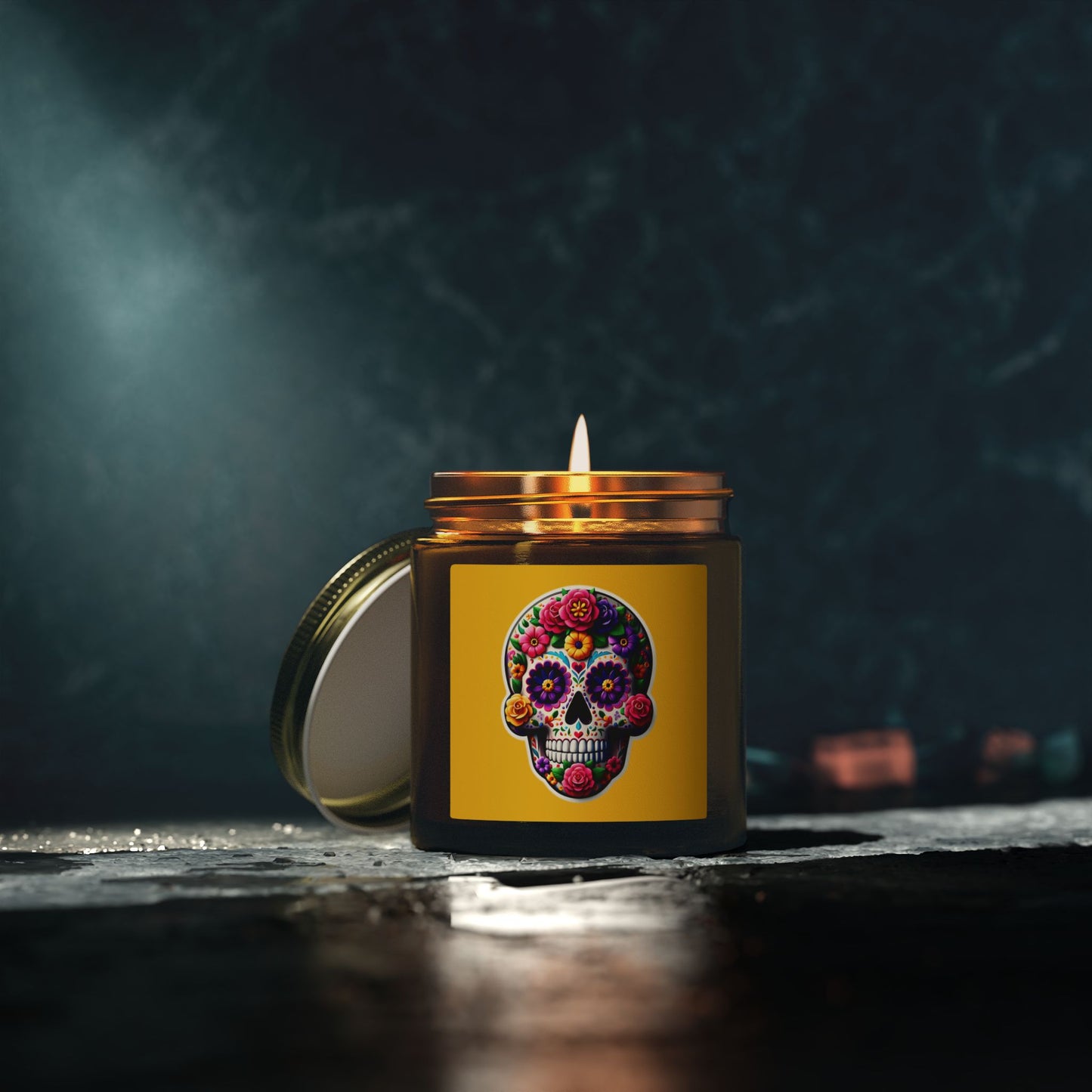 Day of the Dead Coconut Apricot Candle (4oz/9oz)