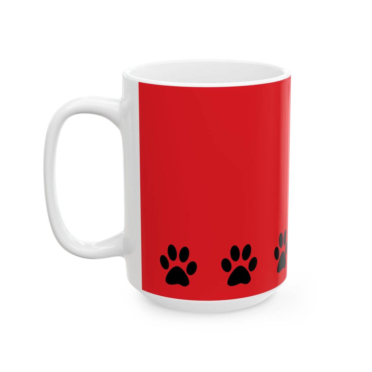 Paw Print Ceramic Mug - Ideal for Pet Lovers, Dog Owners, Animal Enthusiasts, Gift for Pet Birthdays, Cozy Coffee Moments, Kitchen Decor