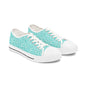 Aqua Bubble Pattern Women's Low Top Sneakers