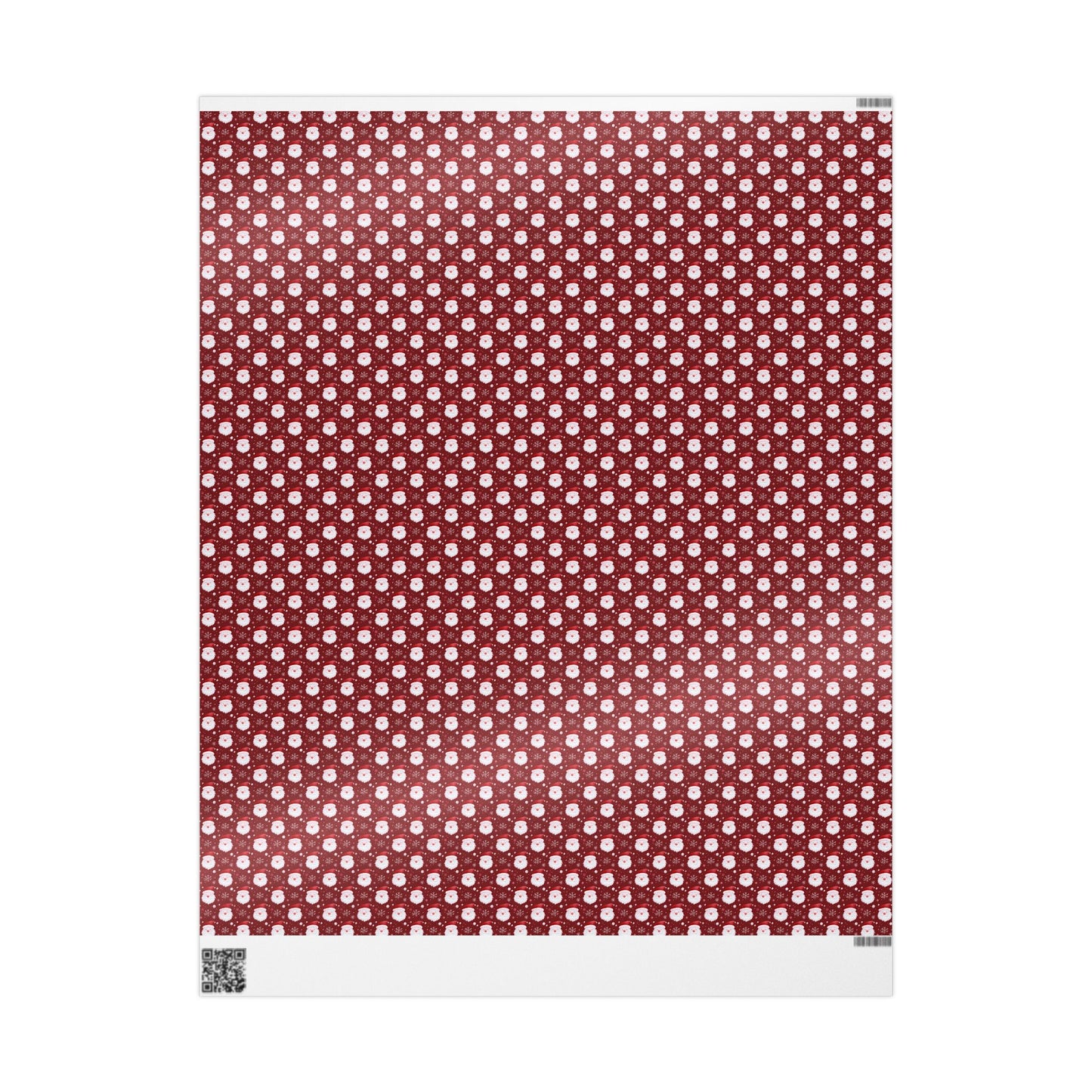 Festive Christmas Wrapping Paper, Holiday Gift Wrap for Presents, Red Snowman Design, Winter Celebrations, Eco-Friendly