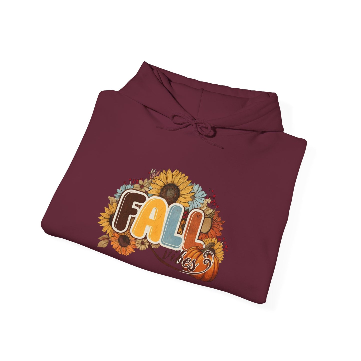 Cozy Fall Vibes Hoodie, Unisex Sweatshirt for Autumn, Pumpkin Design, Perfect for Thanksgiving, Gift for Friends, Seasonal Wear
