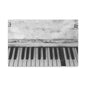 Vintage Piano Keys Matte Canvas Print