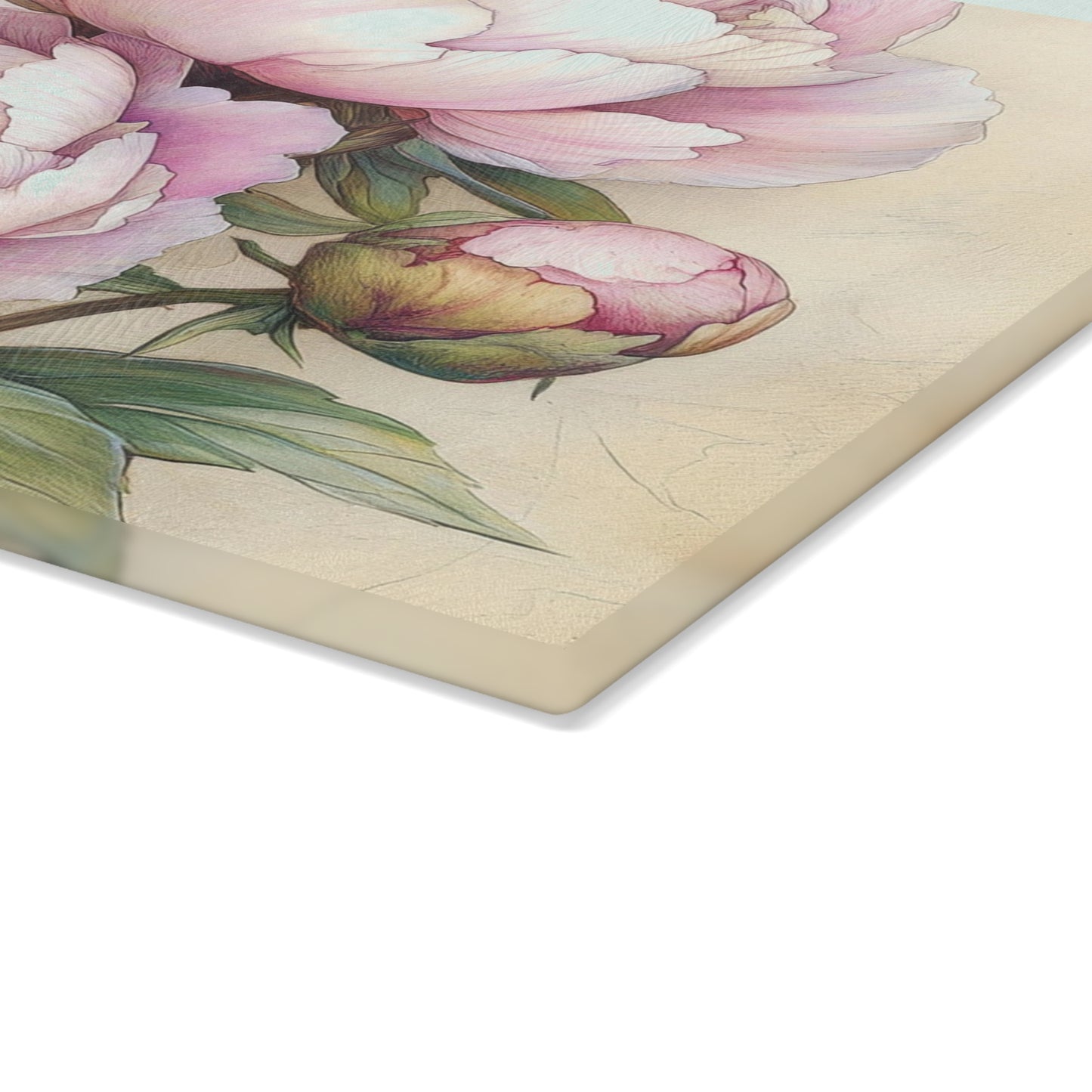 Floral Glass Cutting Board