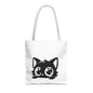 Adorable Cat Face Tote Bag | Cute Kitten Shopping Bag