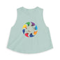 Music Note Mandala Crop Top – Colorful Boho Festival Tank