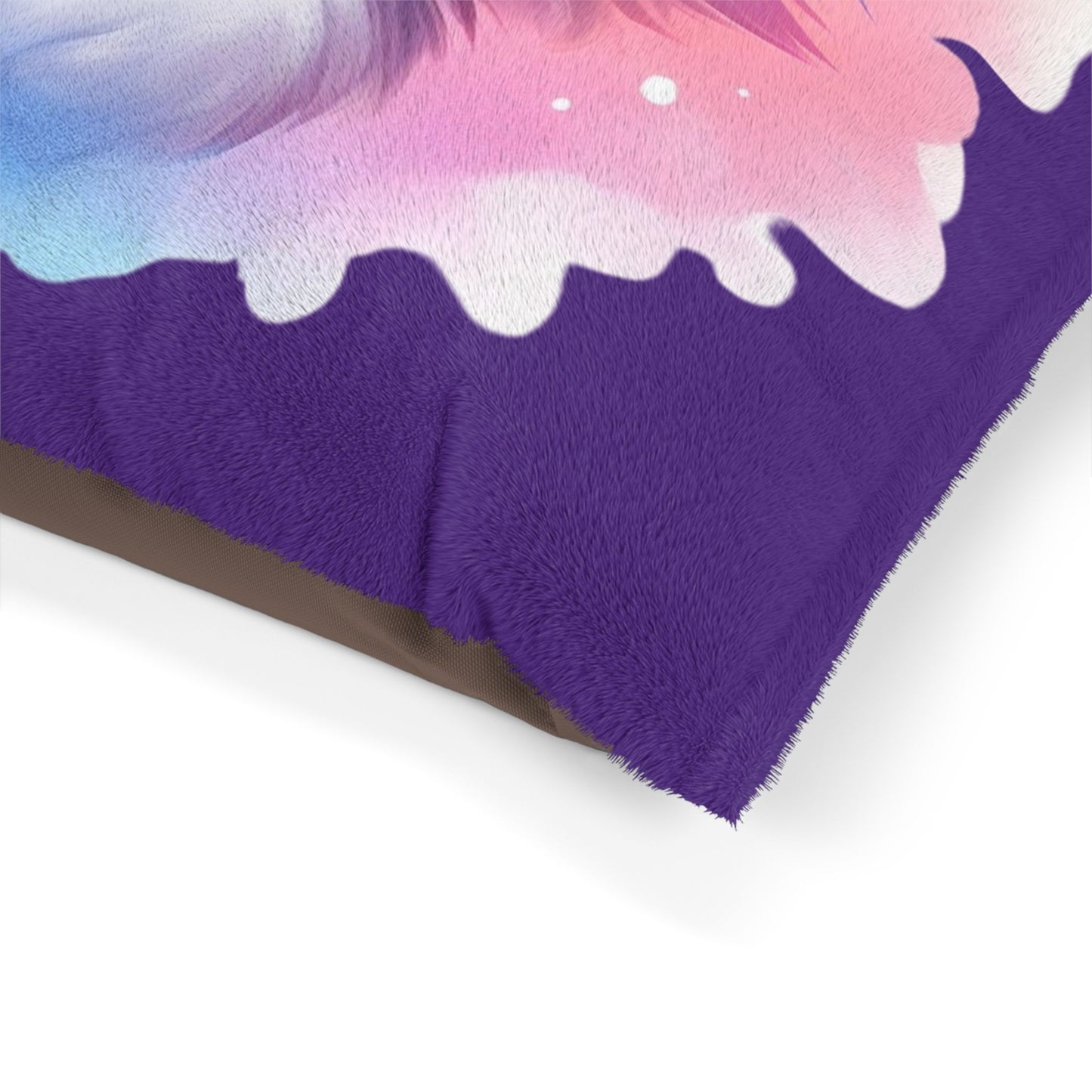 Cute Sleeping Cat Pet Bed — Soft Plush Cushion for Cats & Small Dogs