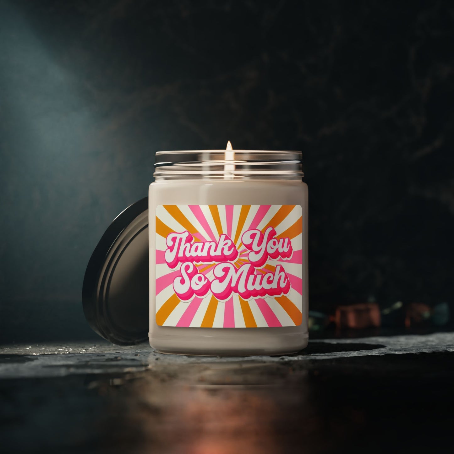 Thank You So Much Soy Candle — 9oz Scented Jar Gift