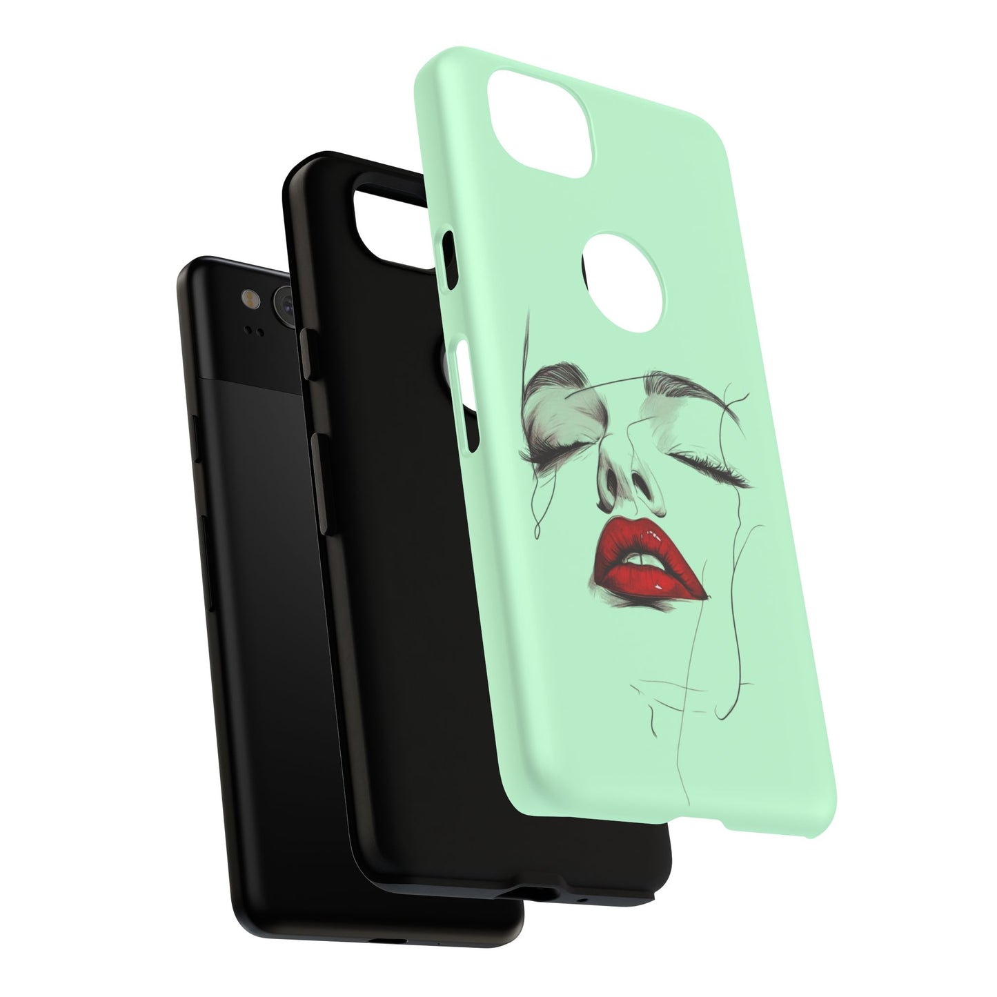 Stylish Phone Case, Artistic Phone Cover, Trendy Tech Accessory, Unique Cell Phone Protector, Gift for Her, Modern Aesthetic