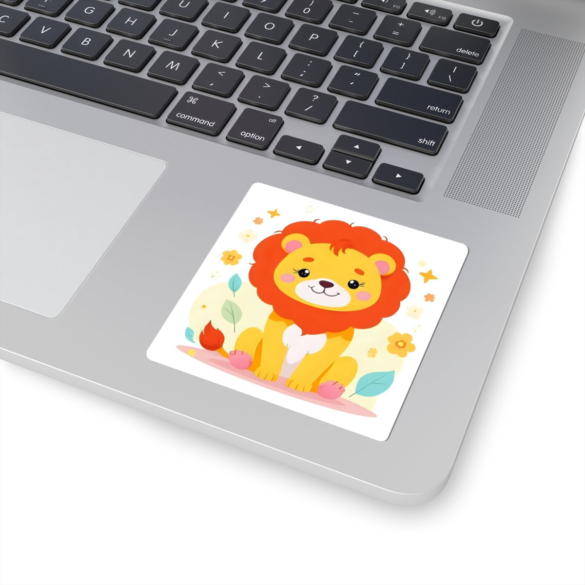 Cute Lion Kiss-Cut Sticker — Cartoon Baby Animal Decorative Decal for Laptops, Water Bottles & Scrapbooks