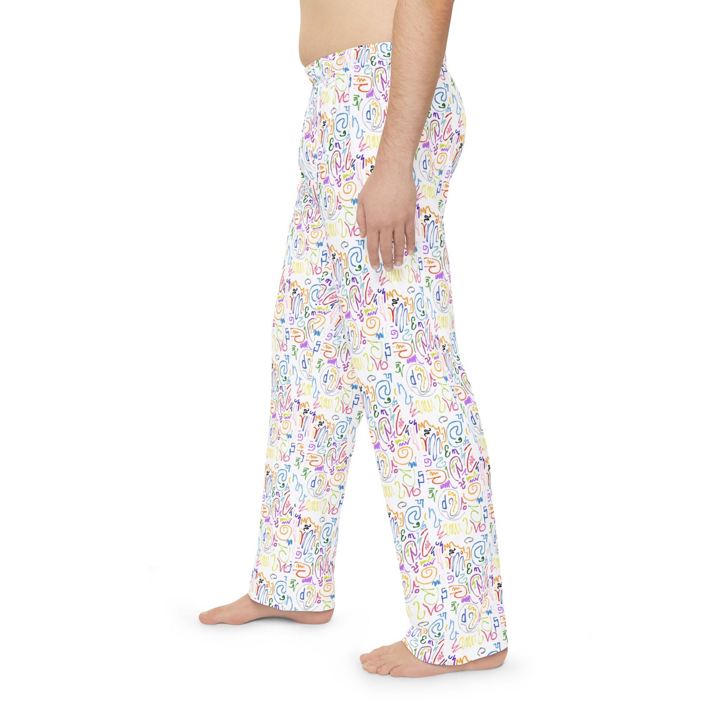 Vibrant Floral Men's Pajama Pants