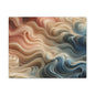 Abstract Swirl Matte Canvas Wall Art — Fluid Earth Tones, Stretched 1.25"