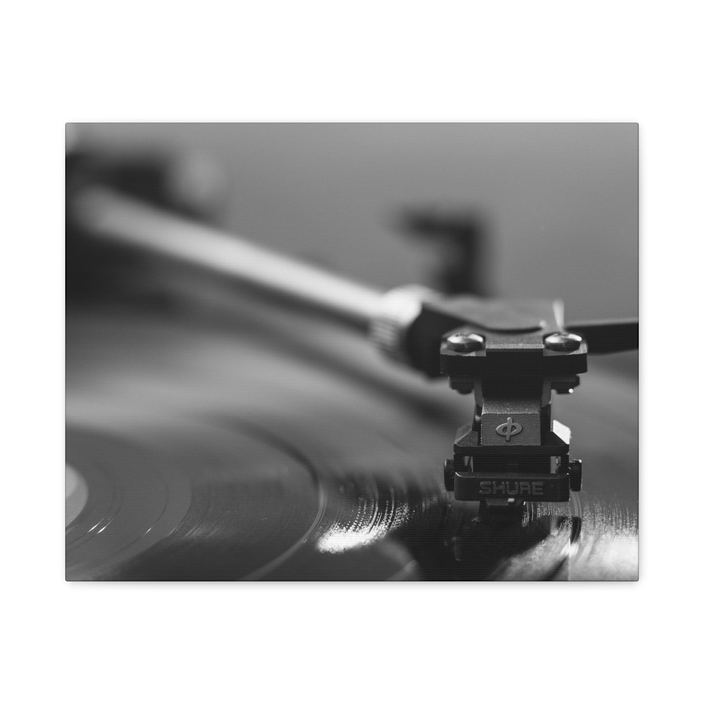 Vinyl Turntable Matte Canvas Print — Stretched 1.25" Wall Art