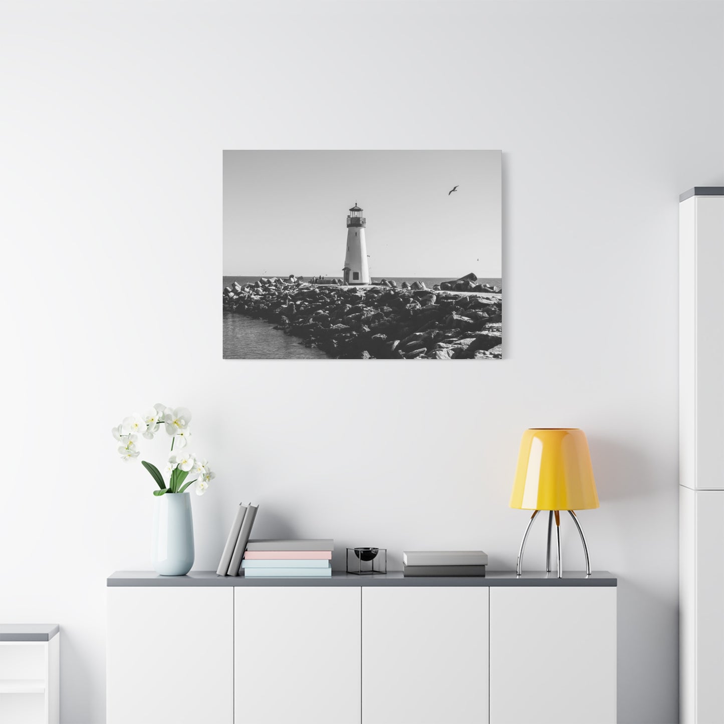 Matte Canvas, Stretched, 1.25" - Lighthouse